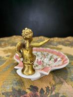 Schaal - Brons, Porselein - Schelp zeep bakje