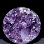 Natuurlijke Amethist Bol – Kralen. - Hoogte: 126 mm -, Verzamelen, Mineralen en Fossielen
