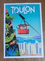 Monsieur Z - Original travel poster TOULON Mont Faron