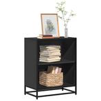 vidaXL Boekenkast 60x35x76 cm bewerkt hout zwart, Verzenden, Nieuw