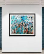 Myriam Carbonnier - Tableau abstract orange and blue