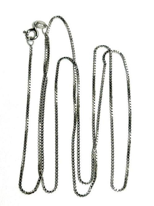 Collier - 18 carats Or blanc, Handtassen en Accessoires, Kettingen