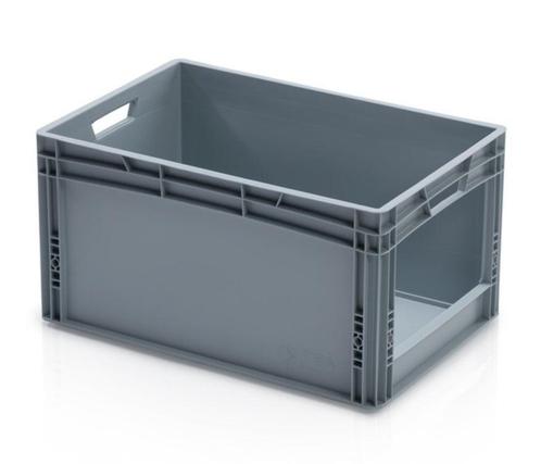 Magazijnbak 600x400x320mm met grijpopening stapelbaar, Zakelijke goederen, Kantoor en Winkelinrichting | Magazijn, Stelling en Opslag