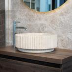 Waskom Loutro Irini Rond 40x40x15 cm Marmer, Doe-het-zelf en Bouw, Ophalen of Verzenden, Nieuw, Overige typen