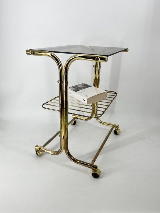 Bijzettafel - Metaal, Glas, Antiek en Kunst, Kunst | Designobjecten