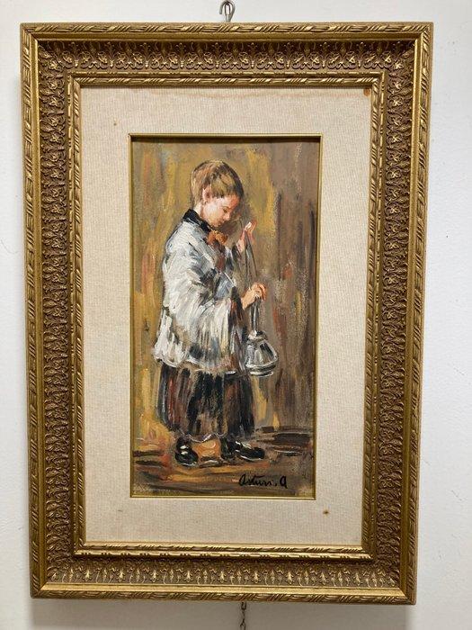 Antonio Asturi (1904-1986) - Chierichetto, Antiek en Kunst, Kunst | Schilderijen | Klassiek