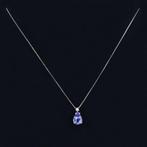 Zonder minimumprijs - Halsketting - 18 karaat Witgoud -