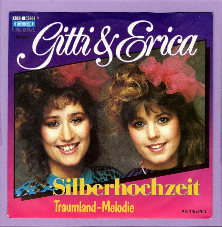 Gitti & Erica Goetz – Silberhochzeit / Traumland-Melodie (1-, Cd's en Dvd's, Vinyl Singles, Ophalen of Verzenden