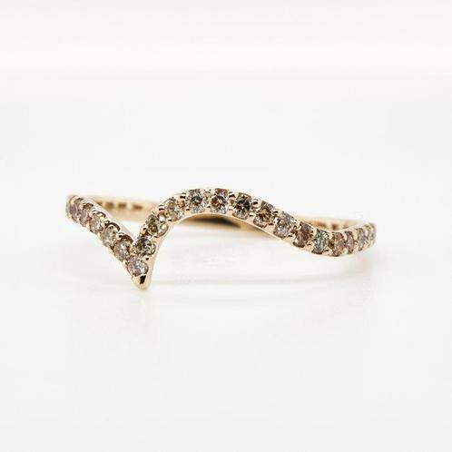 Zonder Minimumprijs - Other brand - Ring 14 kt. -  0.42ct., Handtassen en Accessoires, Antieke sieraden