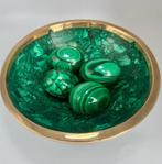 Malachite Coupelle, Plat, coupe, oeufs - Hauteur : 6.5 cm -