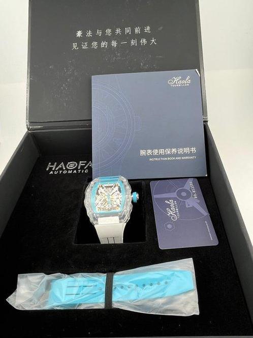 HAOFA - Model 2202 K9 Crystal CASE 72H power reserve, Handtassen en Accessoires, Horloges | Heren