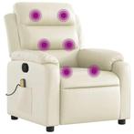 Stoel Creme Massage OP = OP | 30% Voordeel Nu (fauteuil), Verzenden, Gebruikt, Leer
