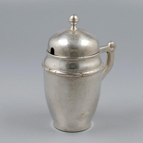 Grann & Laglye (Kopenhagen) - Mosterdpot - Zoutvat - .830, Antiek en Kunst, Antiek | Zilver en Goud