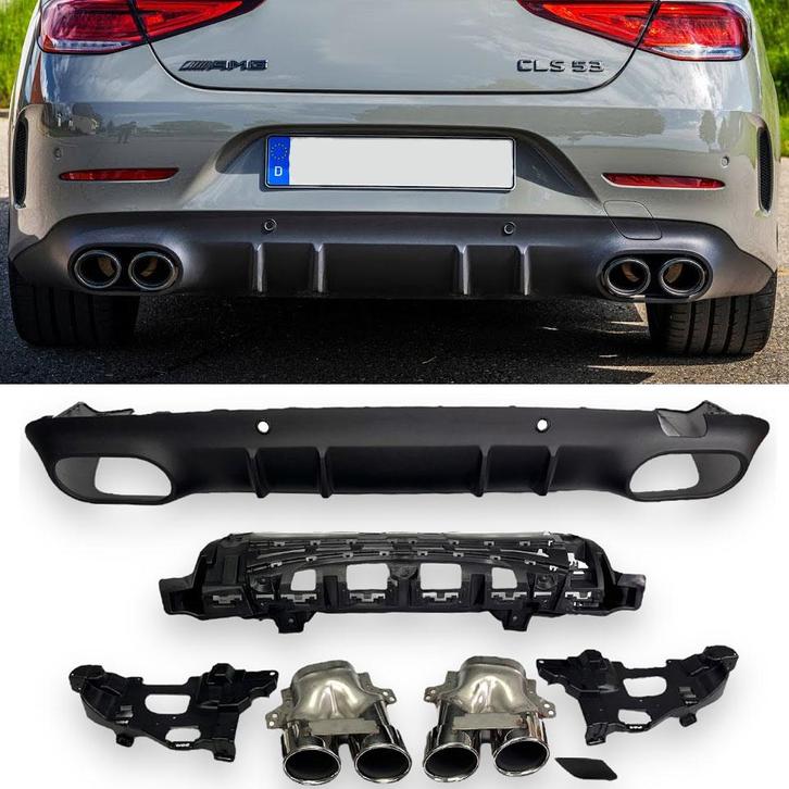 Geschikt voor Mercedes C257 CLS diffuser + uitlaatstukken (C, Autos : Divers, Accessoires de voiture, Envoi