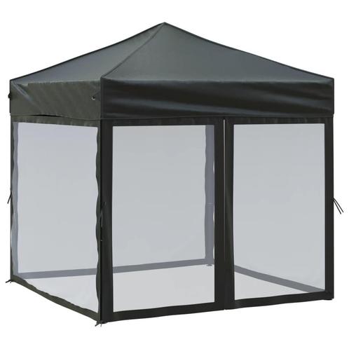 Inklapbare Partytent Zwart | OP = OP! Topdeal voor Tuinfe..., Tuin en Terras, Partytenten, Minder dan 4 meter, Minder dan 5 meter