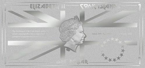 Îles Cook. 1 Dollar 2022 Maiden Senjutsu Silberbanknote 5g, Postzegels en Munten, Munten | Europa | Niet-Euromunten
