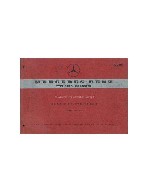 1963 MERCEDES BENZ 300 SL ROADSTER ONDERDELENBOEK DUITS |, Autos : Divers, Modes d'emploi & Notices d'utilisation