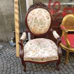 Fauteuil - Hout, Textiel