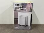 Veiling - EKO prullenbak E-Cube Step 40L mat RVS, Huis en Inrichting, Nieuw