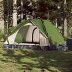 vidaXL Koepeltent 3-persoons snelontgrendeling groen, Caravans en Kamperen, Verzenden, Nieuw