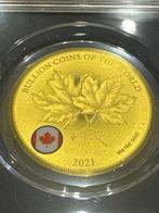 Tchad. 5000 Francs 2021 Kanada Maple Leaf ., 1/200 Oz (.999), Postzegels en Munten