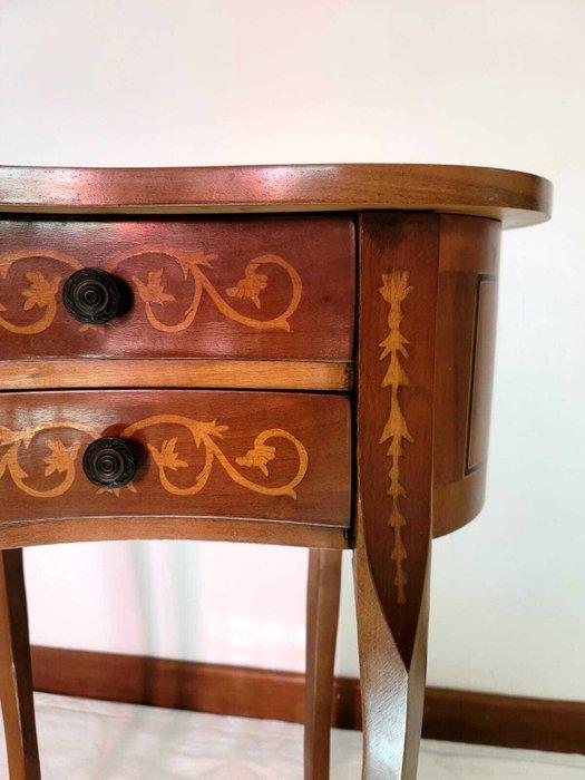 Bijzettafel - Hout - Bijzettafel met inlegwerk, Antiek en Kunst, Curiosa en Brocante