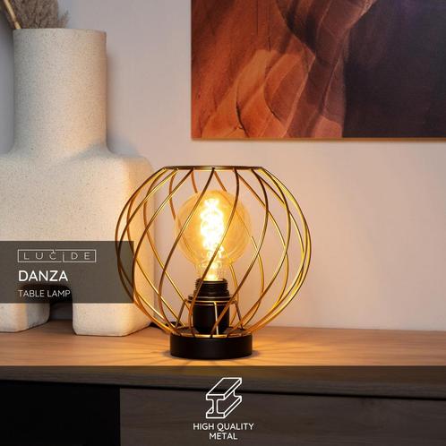 Lucide DANZA - Tafellamp - Ø 25 cm - 1xE27 - Mat, Huis en Inrichting, Lampen | Tafellampen, Nieuw, Verzenden