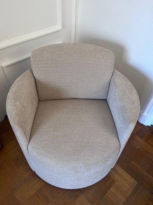 Steiner - Fauteuil - Bagatelle - Velours - Fauteuil Steiner, Antiek en Kunst, Kunst | Designobjecten