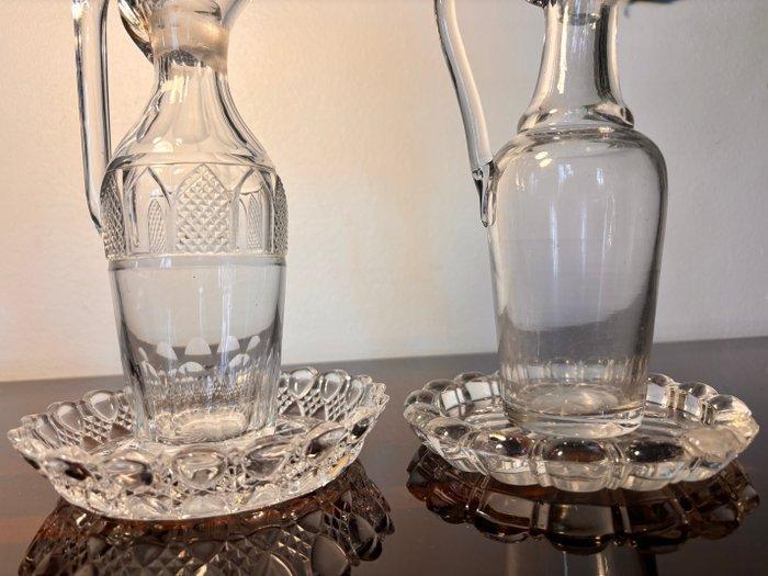 production française - Karaf (2) - Kristal, Antiek en Kunst, Antiek | Meubels | Tafels