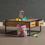 Salontafel Mangohout Lowen 80x80 cm, Huis en Inrichting, 50 tot 100 cm, Verzenden, Nieuw, 50 tot 100 cm