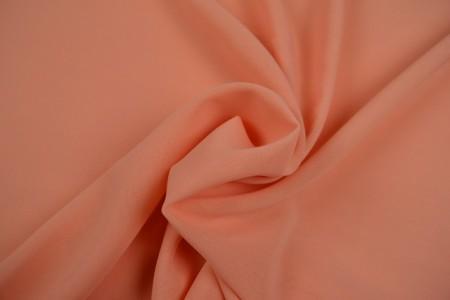 15 meter chiffon stof - zalmroze, Hobby en Vrije tijd, Stoffen en Lappen, 120 cm of meer, 200 cm of meer, Roze, Nieuw, Polyester