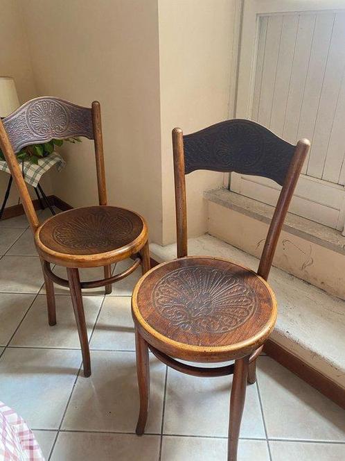 J.&J. Kohn - Eetkamerstoel (4) - Hout - Art Nouveau, Antiek en Kunst, Antiek | Meubels | Stoelen en Sofa's