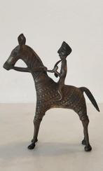 Dhokra-krijger te paard - Brons - India - tweede helft 20e