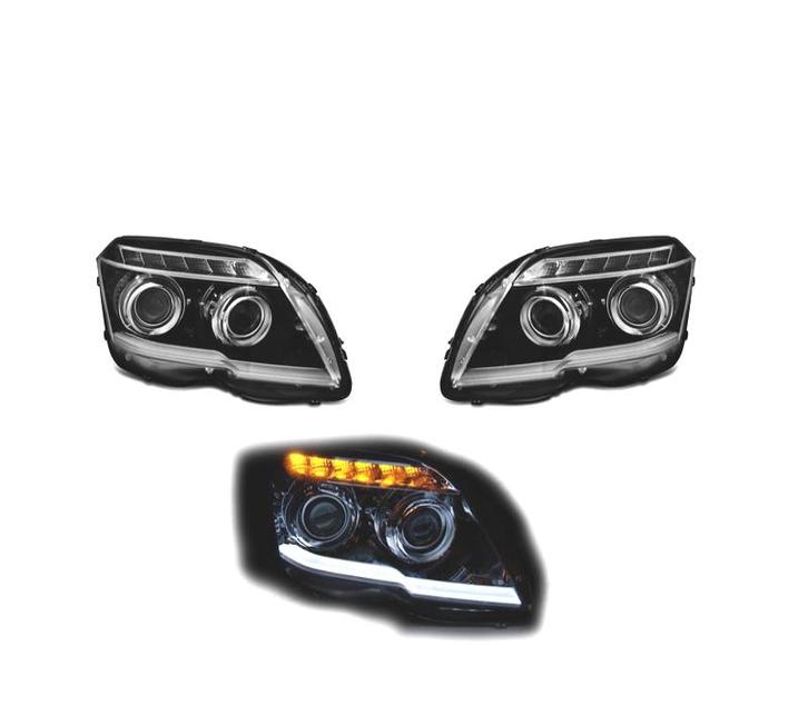 PHARES POUR MERCEDES GLK X204 DAYLIGHT FOND NOIR, Auto-onderdelen, Verlichting, Verzenden