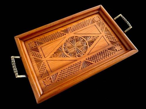 Dienblad - Jugendstil - 1890 1910 - Teak, Antiek en Kunst, Curiosa en Brocante