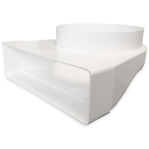 Kunststof lepelhoek voor kanaal 220 x 90mm naar Ø 150mm, Doe-het-zelf en Bouw, Ventilatie en Afzuiging, Nieuw, Verzenden