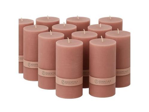 Veiling - 12x Essentials | Kaarsen Roze (7x14 cm), Zakelijke goederen, Stock en Retail | Partijen goederen