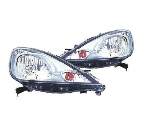 Phares Pour Honda Jazz 10-13 Fond Chromé, Auto-onderdelen, Verlichting, Verzenden