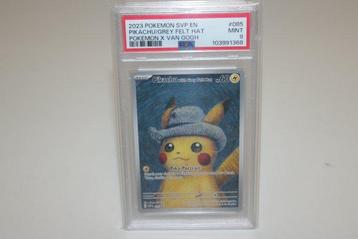 Pokémon - 1 Graded card - Pikachu van Gogh grey felt hat 085 beschikbaar voor biedingen