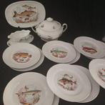 T. Limoges - Zuf - Bord (16) - Porselein - Visdiner set –, Antiek en Kunst