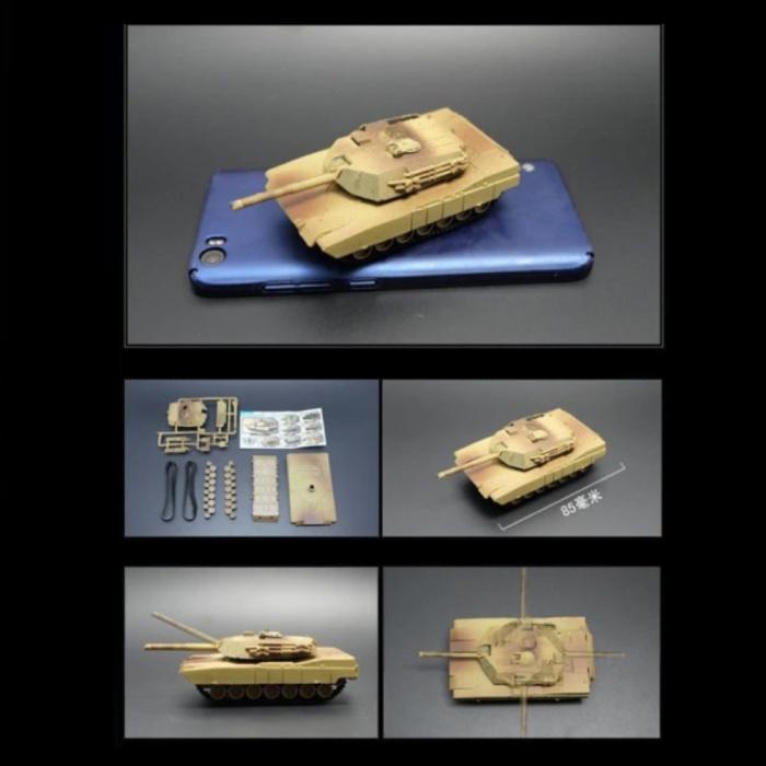 M1A2 Abrams Bouwkit 1:72 Schaalmodel - Amerikaanse Leger, Hobby en Vrije tijd, Modelbouw | Overige, Nieuw, Verzenden