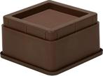 Bedverhogers bruin / meubelverhogers 5 cm (stapelbaar tot 20, Ophalen of Verzenden, Nieuw