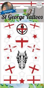 Tattoo Engeland St George, Hobby en Vrije tijd, Verzenden, Nieuw