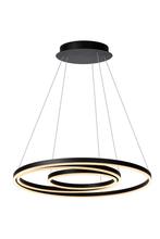 Lucide TRINITI - Hanglamp 80cm Zwart 3000K dimbaar, Verzenden