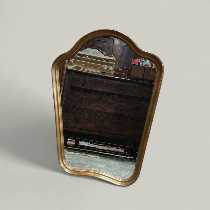 Wandspiegel - hout en spiegel, Antiek en Kunst, Curiosa en Brocante