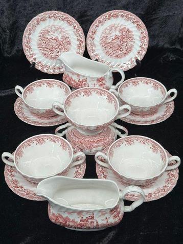 Service de table pour le dîner - Myotts Staffordshire beschikbaar voor biedingen