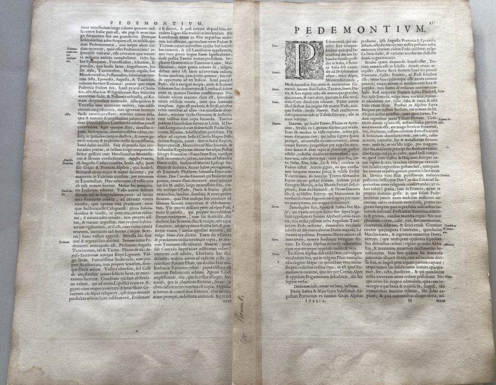 Italië - Piemonte; Blaeu - Piemonte et Monferrato -, Boeken, Atlassen en Landkaarten