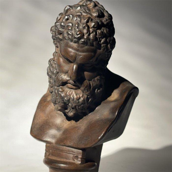 Beeld, Roman bust of Hercules - 16 cm - Keramiek, Antiek en Kunst, Antiek | Keramiek en Aardewerk