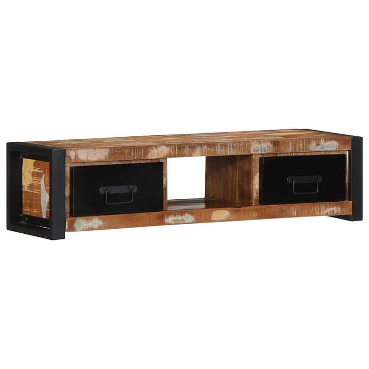 vidaXL Tv-meubel 100x30x25 cm massief gerecycled hout, Huis en Inrichting, Kasten |Televisiemeubels, Nieuw, Verzenden