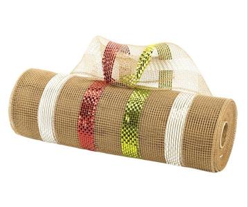 Decomesh deco mesh metalic voor kransen en inpakken